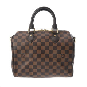 Louis Vuitton Damier Speedy Bandouliere Brown Canvas Handbag